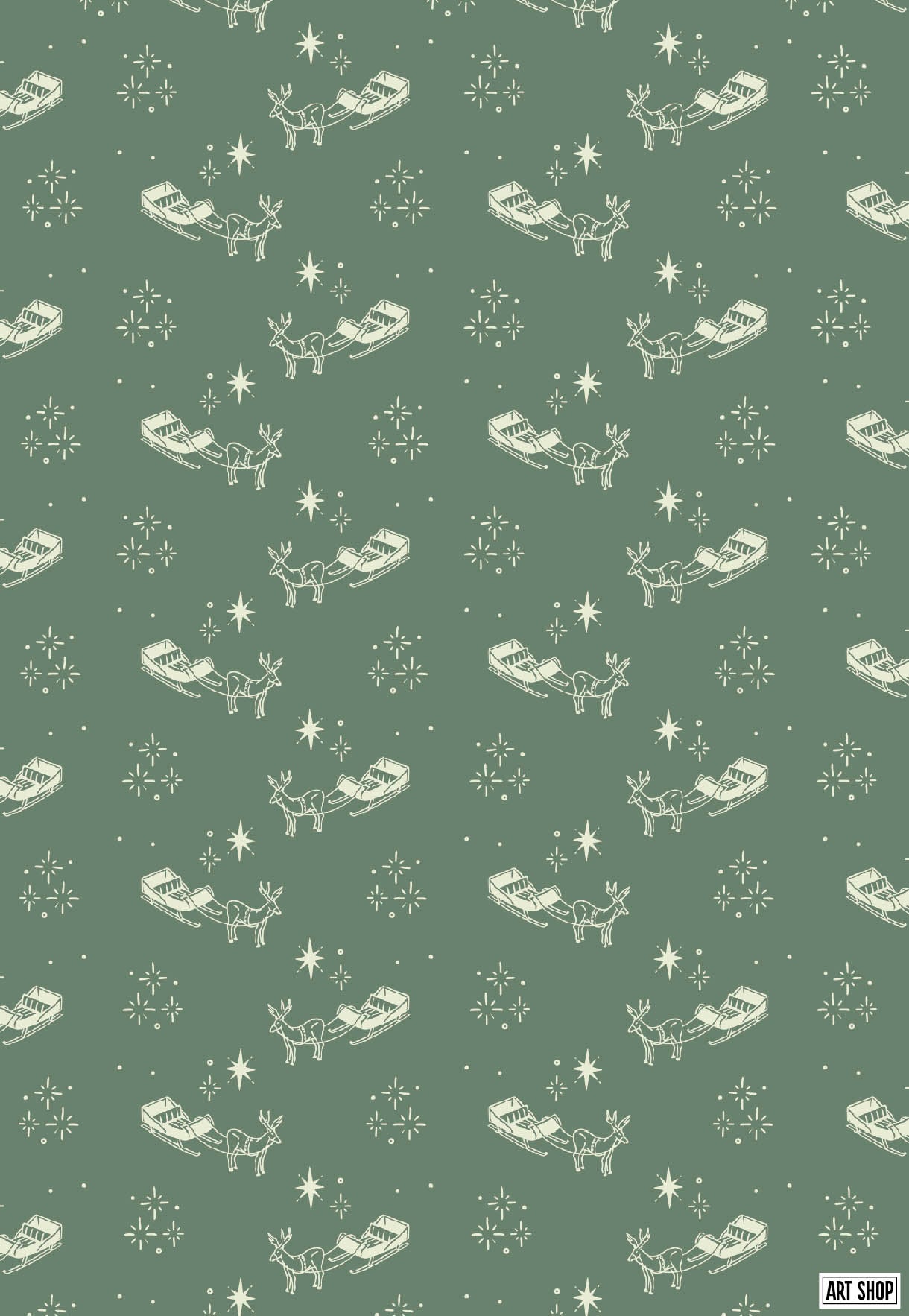 Starry Sleigh Holiday Wrap